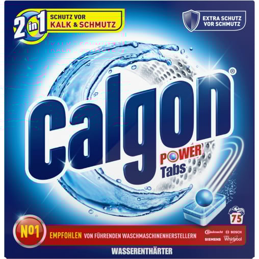 Calgon 2 in 1 Waschmaschinen-Wasserenthärter-Tabs