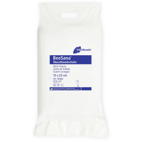 Meditrade Waschhandschuh – 1 Packung = 50 Stück, Folie