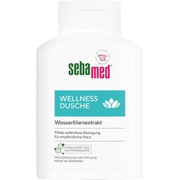 sebamed® Wellness Dusche, Wasserlilienextrakt 200 ml - Flasche - Bild-Darstellung des Produktes 1