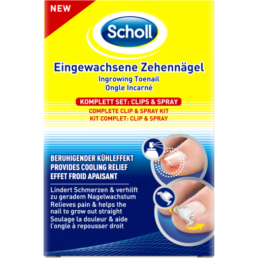 Scholl Clip&Spray Eingewachsene Zehennägel Komplett Set