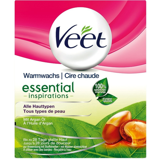 Veet Warmwachs natural inspirations mit Argan Öl, 250 ml