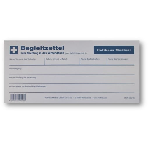 Begleitzettelblock, selbsthaftend