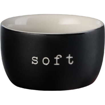 ASA hey Eierbecher – Fine-China Porzellan, schwarz, 5 x 5 x 3 cm, spülmaschinen- und mikrowellengeeignet Soft - Bild-Darstellung des Produktes 1