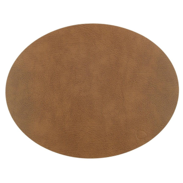 Lind DNA Oval Bull Platzset (nature) – 80% recyceltes Leder, 20% Naturkautschuk, wasser- und schmutzabweisend nature - Bild-Darstellung des Produktes 1