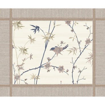 bassetti FONG V8N Platzset, 4er-Set, pflegeleichtes Panama-Fabric mit liebevollen Verzierungen, exklusives Dessin aus Italien. 40x50 cm - Bild-Darstellung des Produktes 1