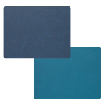 Lind DNA Double Square Nupo Tischset – wendbar, stabil, schmutz- und wasserabweisend aus recyceltem Leder und Naturkautschuk. 35x45 cm - Bild-Darstellung des Produktes 1