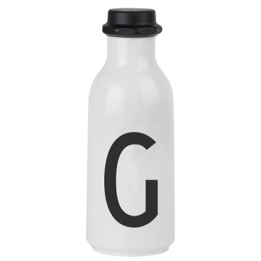 Design Letters The Classic Collection Trinkflasche, 500 ml – Milchflaschen-Design, gute Thermoeigenschaften, spülmaschinenfest und BPA-frei. G - weiß - Bild-Darstellung des Produktes 1
