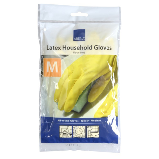 ABENA® Latex Haushaltshandschuhe, gelb