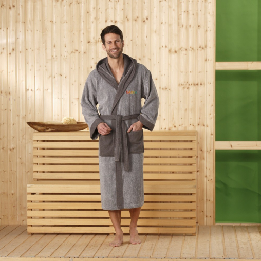 Gözze Kapuzen Sauna- und Wellnessbademantel