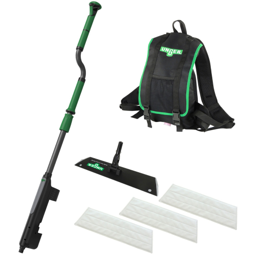 UNGER erGO! wax Klettmopp Bodenreinigungs-Set