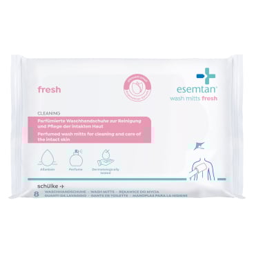 esemtan® wash mitts fresh Waschhandschuhe, gebrauchsfertig 1 Karton = 36 Packungen à 8 Stück - Bild-Darstellung des Produktes 1