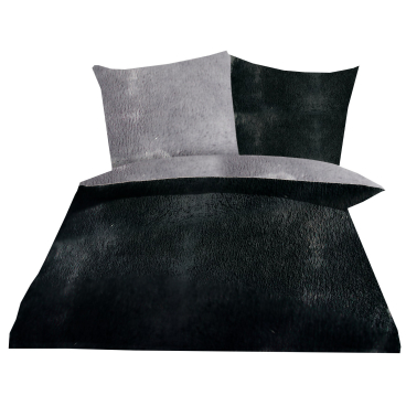 Gozze Superflausch Wende Bettwasche 155 X 220 Cm Farbe Schwarz