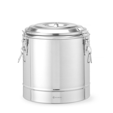 Isolierter tragbarer Behälter, HENDI, Kitchen Line, 19L, Silber, ?350x(H)400mm 708088 - Bild-Darstellung des Produktes 1