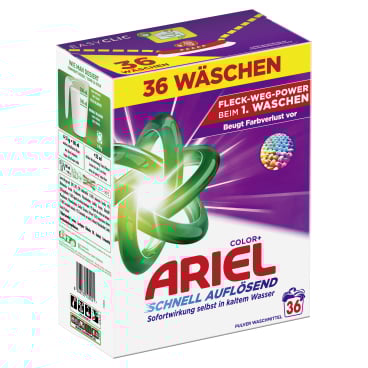 Ariel Color+ Pulver Colorwaschmittel 1,8 kg - 36 Waschladungen - Bild-Darstellung des Produktes 1