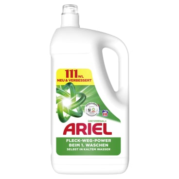 Ariel Universal+ Regulär Flüssigwaschmittel 4,995 Liter - Flasche für ca. 111 Waschladungen - Bild-Darstellung des Produktes 1