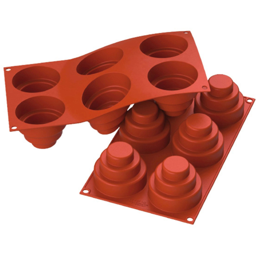 SCHNEIDER Silikon-Backform, Mini-Kuchen, rot