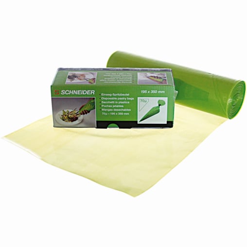 SCHNEIDER Einweg-Spritzbeutel, ECO, 70 my, grün