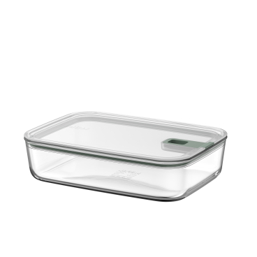 Mepal EasyClip Glas Frischhaltedose, Farbe Nordic Sage Volumen: 2250 ml - Bild-Darstellung des Produktes 1
