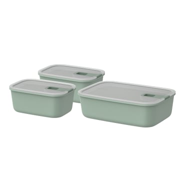 Mepal EasyClip Frischhaltedose, 3-teilig 2 x 700 ml + 1 x 1500 ml Farbe: nordic sage - Bild-Darstellung des Produktes 1