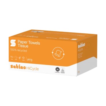 Satino HiCycle Handtuchpapier, 2-lagig, grün, V-Falz, PT3 1 Karton = 20 Packungen à 160 Blatt - Bild-Darstellung des Produktes 1