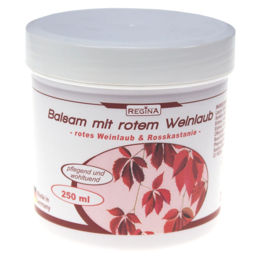 Regina Balsam mit rotem Weinlaub