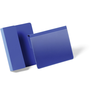 DURABLE Kennzeichnungstasche mit Falz, blau 1 Packung = 50 Stück, A6 quer - Bild-Darstellung des Produktes 1