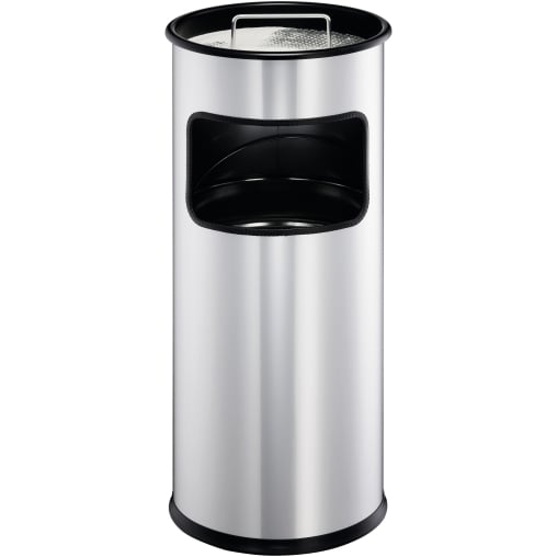 DURABLE Metall Papierkorb mit Ascher, 17 Liter