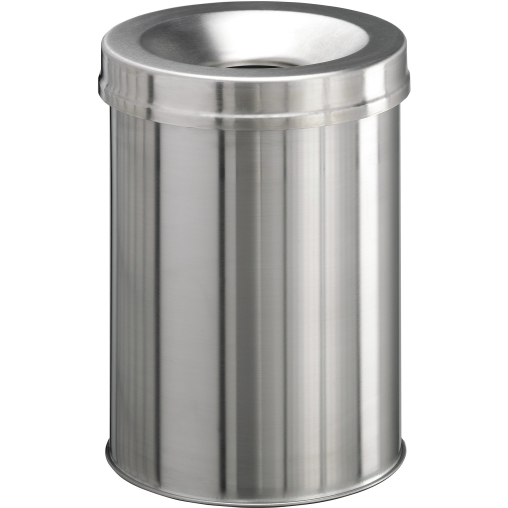 DURABLE Edelstahl Safe Papierkorb, 15 Liter, rund