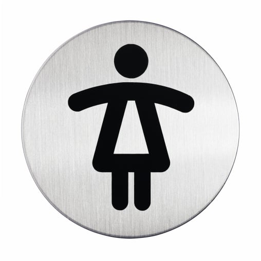 DURABLE PICTO WC Piktogramm, Ø 83 mm, Damen