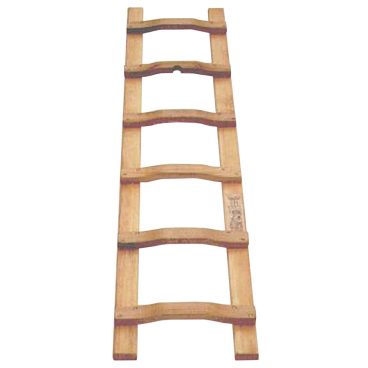 Holz Dachdeckerleiter geleimt +4 Holzschrauben mit 12 Sprossen 3,50m lang 1 Stück - Bild-Darstellung des Produktes 1