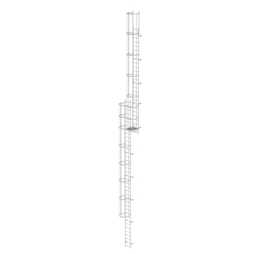 MUNK ortsfeste Steigleitern Aluminium, 15,96m SH 1 Stück - Bild-Darstellung des Produktes 1