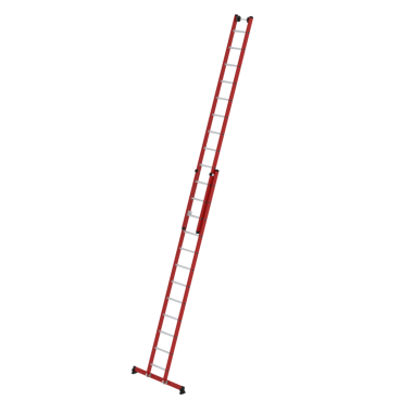 Munk Sprossen-Schiebeleiter 2-teilig GFK/Alu mit nivello-Traverse 2x12 Sprossen 1 Stück - Bild-Darstellung des Produktes 1