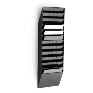 DURABLE Flexiboxx 12 A4 Prospektspender-Set 1 Set = 12 Prospektspender, Farbe: schwarz - Bild-Darstellung des Produktes 1