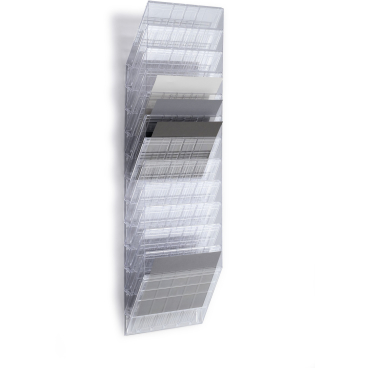 DURABLE Flexiboxx 12 A4 Prospektspender-Set 1 Set = 12 Prospektspender, Farbe: transparent - Bild-Darstellung des Produktes 1