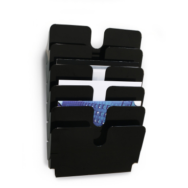 DURABLE Flexiplus 6 A4 Prospektspender 1 Set = 6 Prospektspender, Farbe: schwarz - Bild-Darstellung des Produktes 1