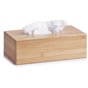 Zeller Bamboo Kosmetiktücher-Box – Größe: 27,5 x 14,5 x 8,5 cm