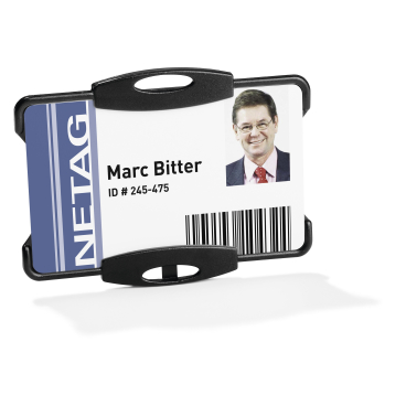 DURABLE Ausweishalter für einen Betriebsausweis 1 Packung = 10 Stück, Farbe: schwarz - Bild-Darstellung des Produktes 1