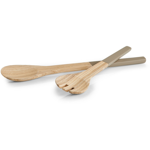 Zeller Bamboo Salatbesteck, taupe