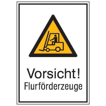 Wolk Warnschild Alu gepr Flurförderzeuge 262 x 371 Wolk Warnschild Alu gepr Flurförderzeuge 262 x 371 - Bild-Darstellung des Produktes 1