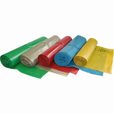 Hygoclean® Müllbeutel LDPE auf Rolle, 120 Liter, Typ 60 1 Karton = 10 Rollen à 25 Stück = 250 Stück, Farbe: transparent - Bild-Darstellung des Produktes 1