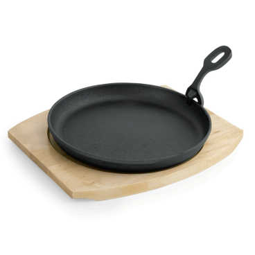 Servierpfannen rund 22cm schwarz Gusseisen, nicht spülmaschinengeeignet - Bild-Darstellung des Produktes 1
