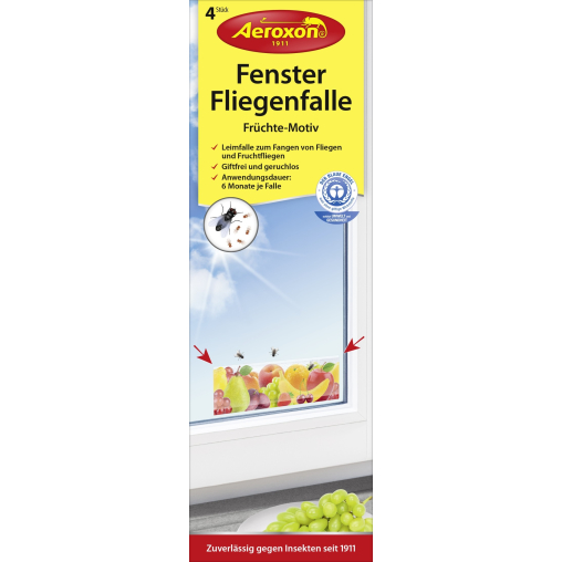 Aeroxon® Fenster-Fliegenfalle "Früchte"
