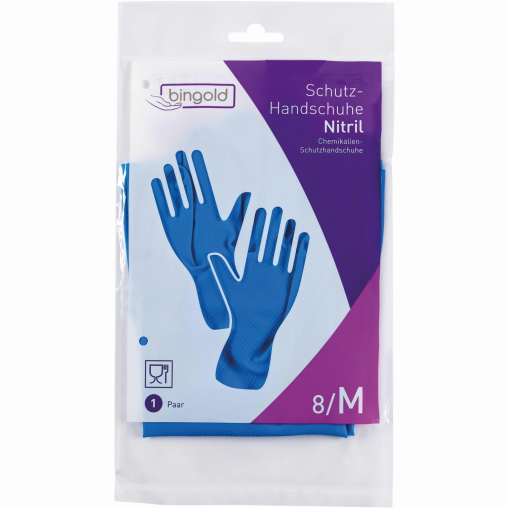 BINGOLD Schutzhandschuh Nitril, blau