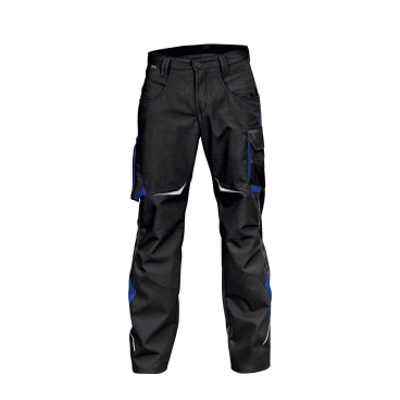 Kübler Pulsschlag Hose Herren – schwarz/kbl.blau, Größe 50, 65% Polyester/35% Baumwolle. schwarz/kbl.blau - Bild-Darstellung des Produktes 1