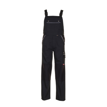 PLANAM Canvas 320 Latzhose schwarz, Unisex. PLANAM Canvas 320 Latzhose schwarz/schwarz - Bild-Darstellung des Produktes 1