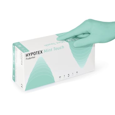 HYPOTEX Latex Handschuhe, Mint Touch 100 Stück, Größe: M - Bild-Darstellung des Produktes 1