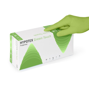 HYPOTEX Latex Handschuhe, Green Touch 100 Stück, Größe: XL - Bild-Darstellung des Produktes 1