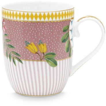 Pip Studio La Majorelle kleiner Becher aus Porzellan, goldverziert, 145 ml Pink (mehrfarbig) - Bild-Darstellung des Produktes 1