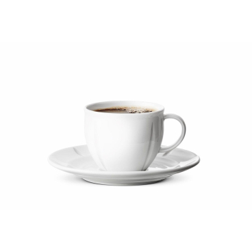 Rosendahl Copenhagen Grand Cru Soft Kaffeetasse mit Untertasse, 280 ml, Porzellan, Weiß 280 ml - Bild-Darstellung des Produktes 1