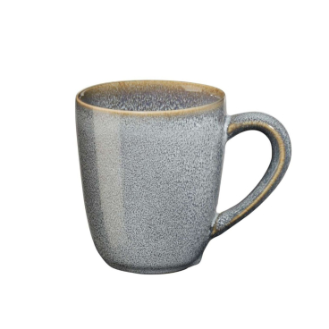 ASA Saisons Henkelbecher – 250 ml, glasierte Keramik, mikrowellen- & spülmaschinengeeignet, blaues Punktemuster 250 ml, blau, Ø 8,5 cm, H 9,5 cm - Bild-Darstellung des Produktes 1